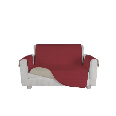 offerta a tempo: italian bed linen copridivano bicolore in microfibra trendy, bordeaux/panna — 7% da 21,49 € a 20,02 €