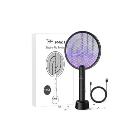 offerta a tempo: palone racchetta zanzare elettrica 4000v ricaricabile insettivoltore usb — 38% da 39,99 € a 24,99 €