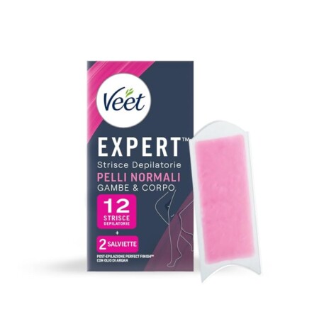 offerta a tempo: veet expert strisce corpo e gambe pelli normali, 12 strisce — 30% da 4,99 € a 3,49 €