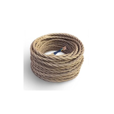 offerta a tempo: amarcords cavo elettrico tessile colore juta, trecciato — 7% da 87,90 € a 81,42 €