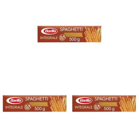 offerta a tempo: barilla pasta spaghetti integrali 3 confezioni x 500gr. — 51% da 4,86 € a 2,37 €