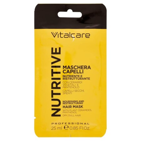 offerta a tempo: vitalcare nutritive maschera nutriente e ristrutturante per capelli secchi e spenti — 52% da 1,24 € a 0,59 €