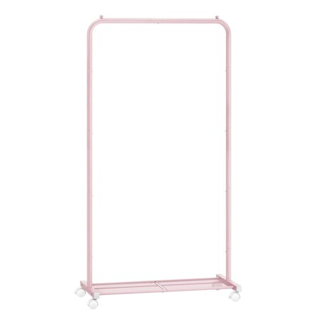 offerta a tempo: songmics stand appendiabiti con ruote, appendiabiti largo 74 cm — 35% da 35,58 € a 22,99 €