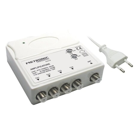 offerta a tempo: metronic 414114 amplificatore tv vhf/uhf per digitale terrestre con filtro lte — 32% da 26,50 € a 17,90 €