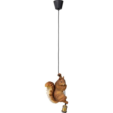 offerta a tempo: kare design lampada a sospensione animal squirrel, marrone — 25% da 98,90 € a 73,99 €