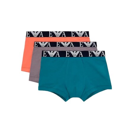 offerta a tempo: emporio armani 3 pack trunk bermuda, shark/harbor blue/la — 10% da 47,00 € a 42,30 €