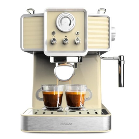 offerta a tempo: cecotec macchina da caffè espresso power espresso 20 tradizionale light yellow. 1350 w — 11% da 89,90 € a 79,90 €