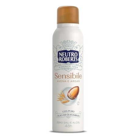 offerta a tempo: neutro roberts deodorante spray con avena lenitiva e argan — 55% da 3,99 € a 1,80 €