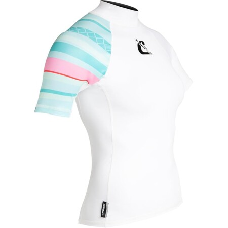offerta a tempo: cressi shield lady rash guard short/sl white aquamarine rash guard manica corta protettiva — 31% da 49,99 € a 34,49 €