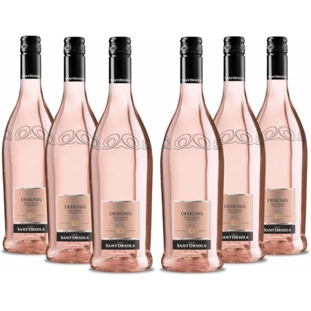 offerta a tempo: santorsola – vino pinot grigio delle venezie doc frizzate rosè – 6 bottiglie — 53% da 28,90 € a 13,55 €