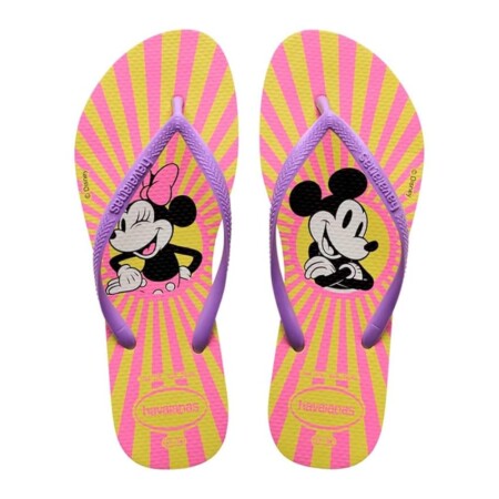 offerta a tempo: havaianas slim disney infradito donna, colore: giallo pixel — 28% da 25,52 € a 18,29 €