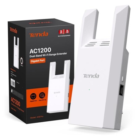 offerta a tempo: tenda a18 pro ripetitore wi fi dual band ac1200 mbps, funzionalità extender e access — 13% da 29,80 € a 25,99 €