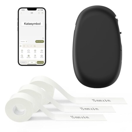 offerta a tempo: supvan e10 mini etichettatrice bluetooth con 3 nastri, etichette adesive impermeabili — 20% da 36,98 € a 29,58 €
