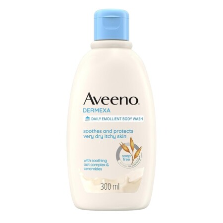 offerta a tempo: aveeno dermexa bagno doccia emolliente quotidiano, bagnoschiuma lenitivo senza sapone e profumo — 5% da 15,58 € a 14,79 €