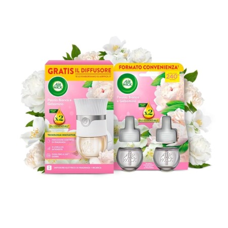 offerta a tempo: air wick diffusore elettrico di oli essenziali + 2 ricariche — 42% da 14,70 € a 8,49 €