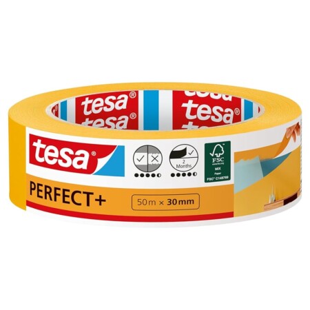offerta a tempo: tesa nastro per mascherature perfect+ nastro da pittura in sottile carta washi per — 15% da 8,40 € a 7,13 €