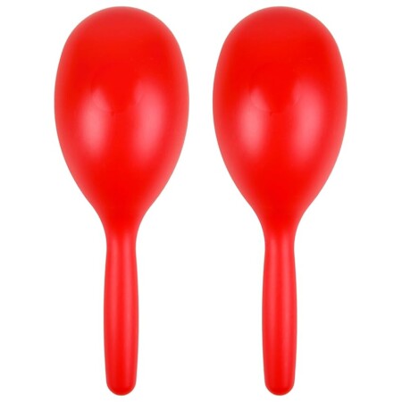 offerta a tempo: a star coppia di maracas in plastica rossa sonaglio shaker da 20 cm — 10% da 9,99 € a 8,99 €