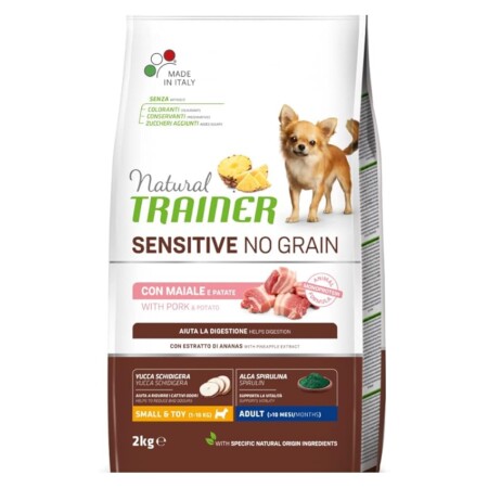 offerta a tempo: natural trainer sensitive no grain cibo per cani small&toy con maiale e patate — 33% da 17,99 € a 11,99 €