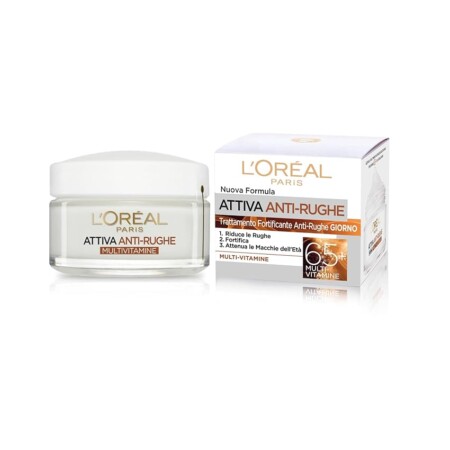 offerta a tempo: l'oréal paris crema viso giorno e notte attiva anti rughe, trattamento fortificante — 19% da 8,99 € a 7,26 €