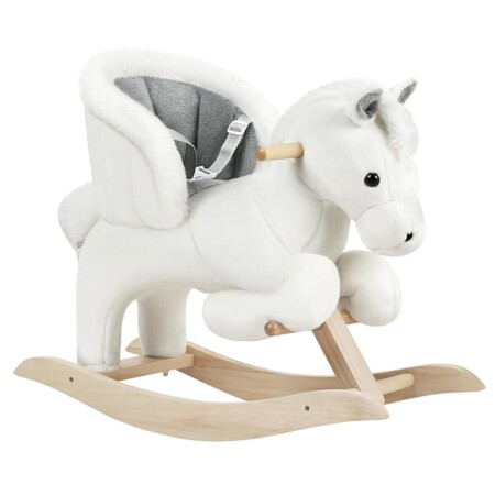 offerta a tempo: woltu cavallo a dondolo in legno cavalluccio per bambini peluche giocattolo cavalcabile — 6% da 89,99 € a 84,99 €