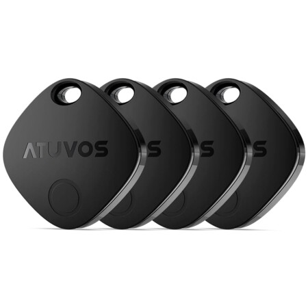 offerta a tempo: atuvos air tag smart tracker 4 pezzi nero, bluetooth trova oggetti compatibile con — 34% da 39,99 € a 26,56 €