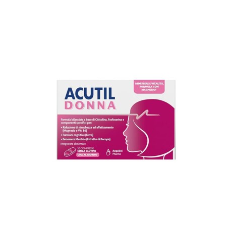 offerta a tempo: acutil donna integratore alimentare per il benessere delle donne 20 compresse — 47% da 12,90 € a 6,90 €