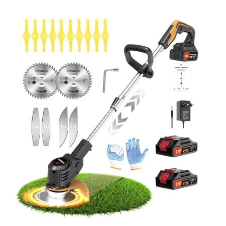 offerta a tempo: decespugliatore elettrico a batteria + accessori — 69% da 89,99 € a 27,54 €