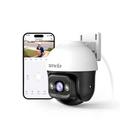 offerta a tempo: tenda telecamera wi fi esterno, 2k videocamera sorveglianza con visione notturna a colori — 23% da 34,99 € a 26,99 €