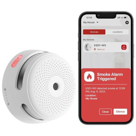 offerta a tempo: x sense rilevatore di fumo con controllo remoto da smartphone — 58% da 39,99 € a 16,79 €