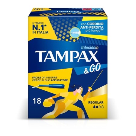 offerta a tempo: tampax &go 18 assorbenti — 32% da 3,90 € a 2,65 €