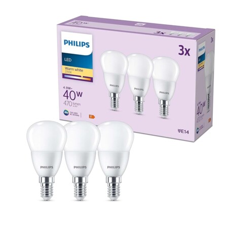 offerta a tempo: philips 3 lampadine led e14 — 41% da 13,59 € a 7,99 €