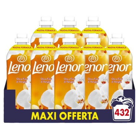 offerta a tempo: lenor ammorbidente lavatrice concentrato 440 lavaggi (8x55) — 9% da 47,99 € a 43,59 €