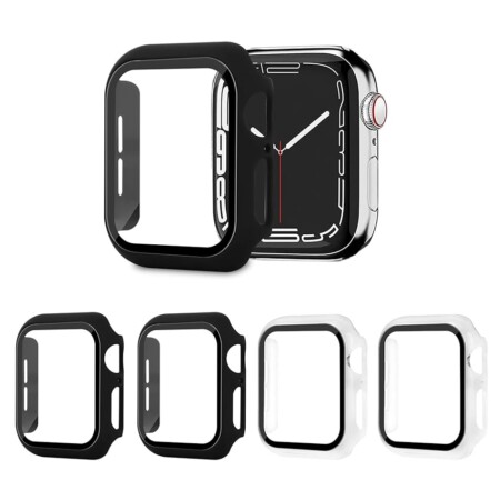 offerta a tempo: aotuao 4 pezzi cover compatibile con apple watch se 6 5 4 44mm con vetro temperato — 27% da 8,59 € a 6,31 €