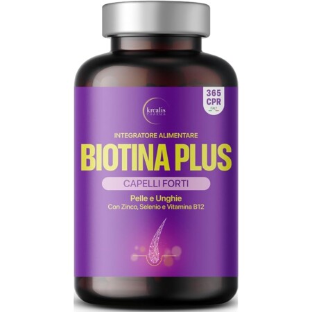 offerta a tempo: integratori per capelli biotina 365 compresse — 50% da 13,99 € a 6,99 €