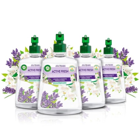 offerta a tempo: airwick active fresh deodorante per ambienti, 4 ricariche per diffusore spray automatico — 25% da 27,96 € a 20,99 €
