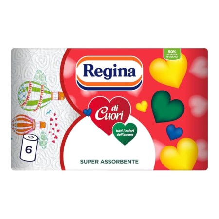 offerta a tempo: regina di cuori 6 rotoli di carta cucina — 30% da 6,81 € a 4,76 €