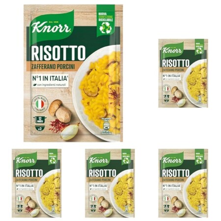 offerta a tempo: knorr risotto con zafferano e funghi porcini, risotto pronto con ingredienti naturali — 22% da 8,95 € a 6,95 €
