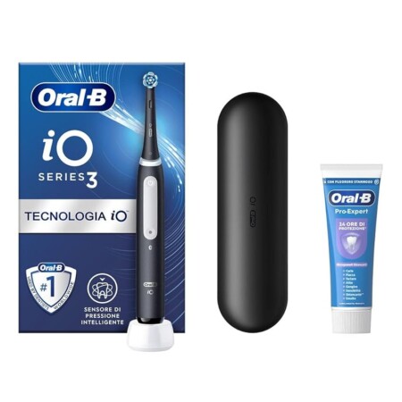 offerta a tempo: oral b io 3 spazzolino elettrico + dentifricio — 57% da 139,99 € a 59,99 €