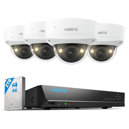 offerta a tempo: reolink 4k poe kit videosorveglianza esterno, antivandalo ik10 — 20% da 679,99 € a 543,99 €