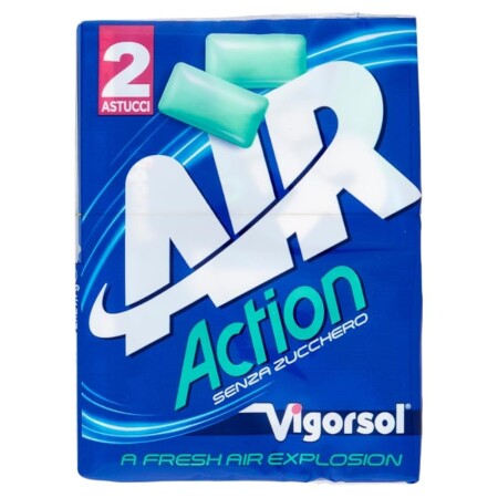offerta a tempo: vigorsol air action gomma da masticare, confezione da 2 x 29g — 14% da 2,90 € a 2,50 €