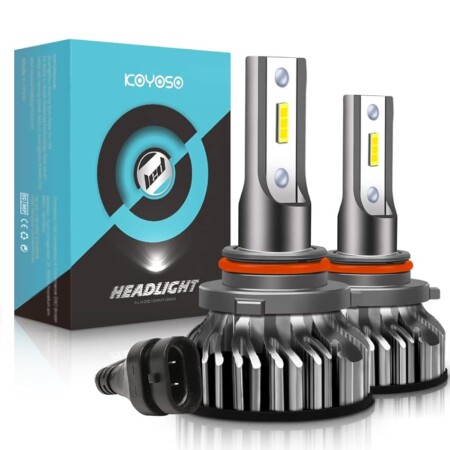 offerta a tempo: koyoso lampadine 9012/hir2 led 10000lm, kit lampada sostituzione per alogena lampade e xenon luci — 18% da 36,99 € a 30,33 €