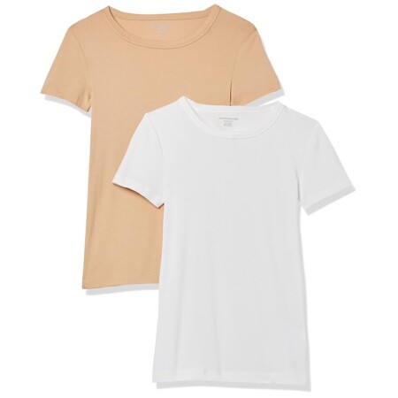 offerta a tempo: amazon essentials t shirt girocollo a maniche corte slim donna — 34% da 24,70 € a 16,29 €