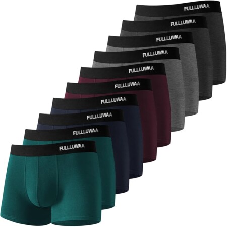 offerta a tempo: fulllluwaa boxer uomo 10 pezzi – 95% cotone, elasticità — 5% da 30,99 € a 29,44 €