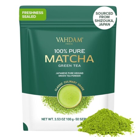 offerta a tempo: vahdam, tè verde matcha (100g/100+ tazze) — 15% da 9,99 € a 8,49 €