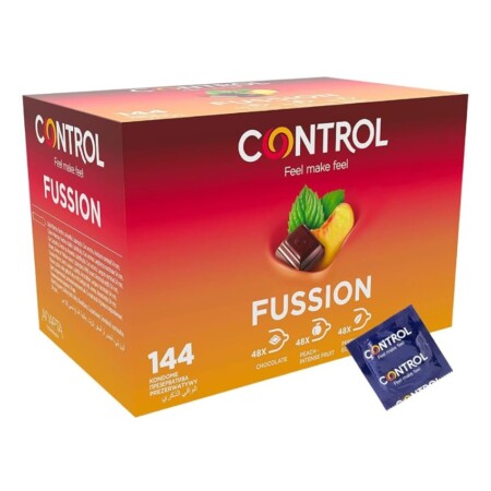 offerta a tempo: control fussion preservativi aromatizzati cioccolato pesca e fragola — 28% da 46,00 € a 32,99 €