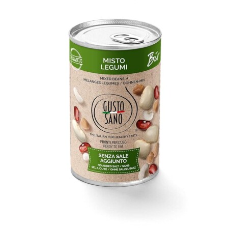 offerta a tempo: gusto sano misto di legumi biologici gia’ pronti senza sale aggiunto – legumi in — 35% da 10,20 € a 6,66 €