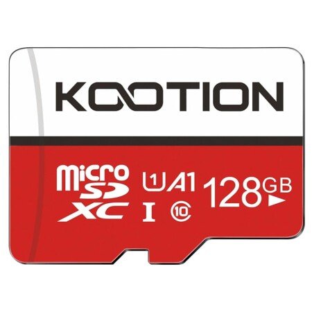 offerta a tempo: kootion 128gb scheda di memoria micro sd u1 a1 4k scheda microsdxc 128 giga classe 10 uhs — 5% da 11,99 € a 11,39 €