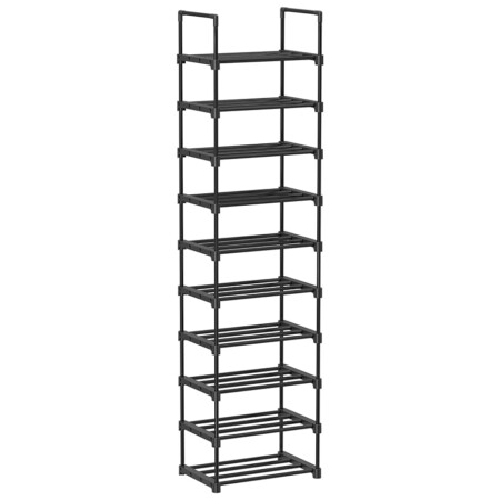 offerta a tempo: songmics scarpiera a 10 ripiani grande, scaffale portascarpe in metallo — 38% da 29,99 € a 18,69 €