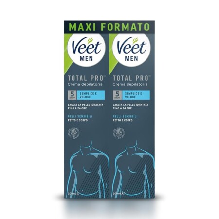 offerta a tempo: veet men crema depilatoria uomo petto e corpo pelli sensibili — 20% da 13,98 € a 11,18 €