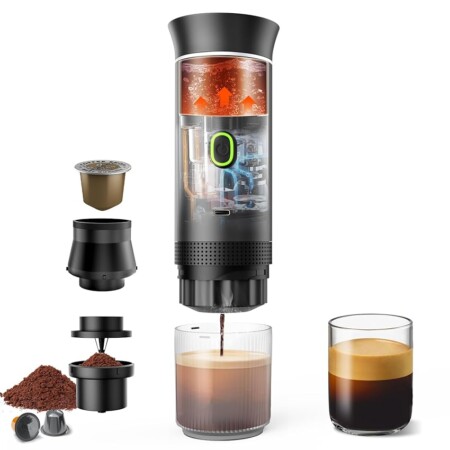 offerta a tempo: macchinetta per caffè portatile compatibile con capsule — 23% da 69,99 € a 54,14 €